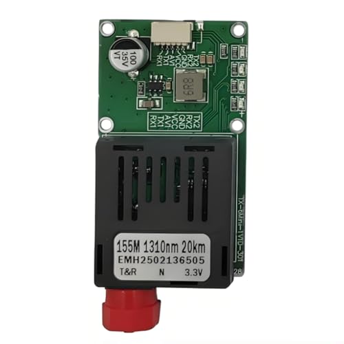 Uxsjakjsd Optischer Sendermodul TTL for-Drone RX/TX/AV/VCC/GND-Schnittstelle 20 Km Faser-TTL-Anschlussgeräte von Uxsjakjsd