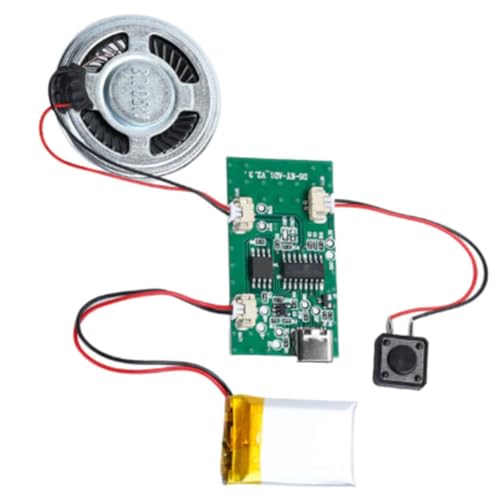 Uxsjakjsd Programmierbares Sound-Recorder- für DIY-Musik und Sprachaufnahme- Enthält Sprecher und Aufnahmechip von Uxsjakjsd