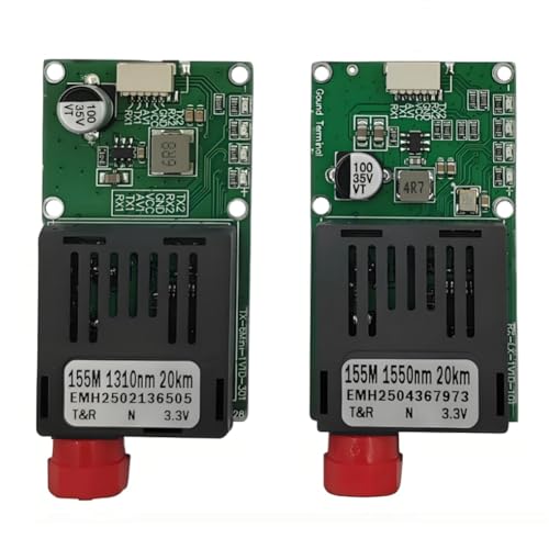 Uxsjakjsd TTL zu Glasfaser-Transceiver- 20 Km Bereich for-Drone RX/TX/AV/VCC/GND-Schnittstelle TTL Optical Anschlussgeräte von Uxsjakjsd
