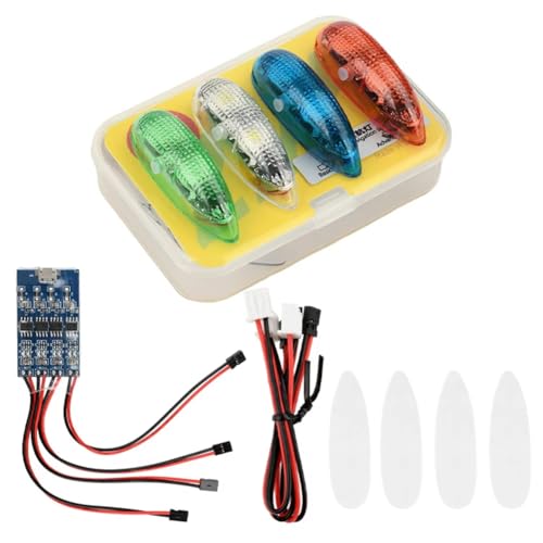 Uxsjakjsd Wireless LED Navigation Light Flugsicherheitsblitzlicht für RC -Flugzeugdrohnen von Uxsjakjsd