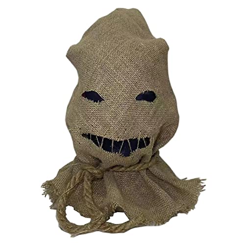 Halloween Horror Maske mit Stroh Haar Gruselige Gruselige Jute-Sack Maske Cosplay Party Kostüm Kopfbedeckung Erwachsene (Vogelscheuche) von Uyecos