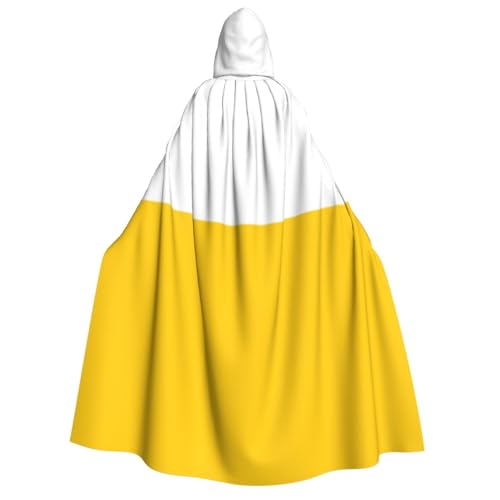 Uyhhgqw Die schlesische Flagge Halloween Hexenkostüm Herren Damen Kapuzenumhang Horror Horror Halloween Kostüm Cosplay Kostüm von Uyhhgqw