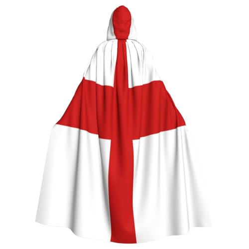 Uyhhgqw England Flagge Halloween Hexe Kostüm Herren Damen Kapuzenumhang Horror Horror Halloween Kostüm Cosplay Kostüm von Uyhhgqw