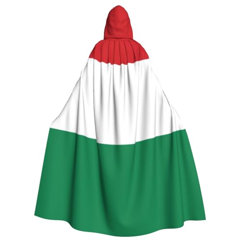 Uyhhgqw Flagge Ungarns Halloween Hexenkostüm Herren Damen Kapuzenumhang Horror Horror Halloween Kostüm Cosplay Kostüm von Uyhhgqw