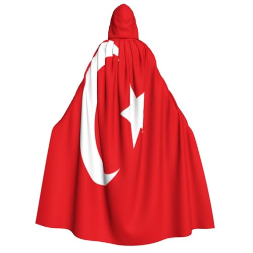 Uyhhgqw Flagge der Türkei Halloween Hexenkostüm Herren Damen Kapuzenumhang Horror Horror Halloween Kostüm Cosplay Kostüm Uyhhgqw Flagge der Türkei Halloween Hexenkostüm Herren Damen Kapuzenumhang Horror Horror Halloween Kostüm Cosplay Kostüm von Uyhhgqw