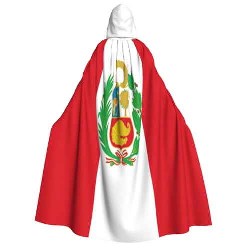 Uyhhgqw Flagge von Peru Halloween Hexenkostüm Herren Damen Kapuzenumhang Horror Horror Halloween Kostüm Cosplay Kostüm Uyhhgqw Flagge von Peru Halloween Hexenkostüm Herren Damen Kapuzenumhang Horror Horror Halloween Kostüm Cosplay Kostüm von Uyhhgqw