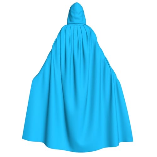 Uyhhgqw Hellblaues Halloween-Hexenkostüm – Umhang mit Kapuze für Herren und Damen – Horror-Horror-Halloween-Kostüm – Cosplay-Kostüm Uyhhgqw Hellblaues Halloween-Hexenkostüm – Umhang mit Kapuze für Herren und Damen – Horror-Horror-Halloween-Kostüm – Cosplay-Kostüm von Uyhhgqw