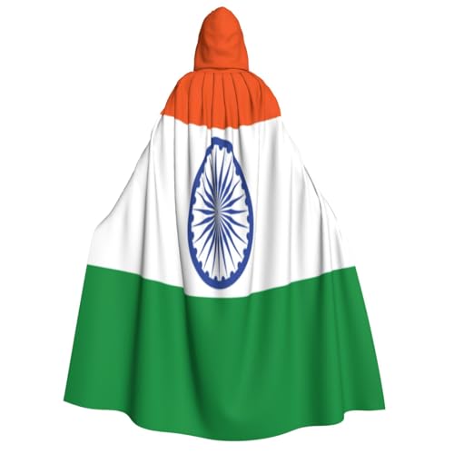 Uyhhgqw Indianische Flagge, Halloween-Hexenkostüm, Herren- und Damen-Kapuzenumhang, Horror-Horror-Halloween-Kostüm, Cosplay-Kostüm Uyhhgqw Indianische Flagge, Halloween-Hexenkostüm, Herren- und Damen-Kapuzenumhang, Horror-Horror-Halloween-Kostüm, Cosplay-Kostüm von Uyhhgqw