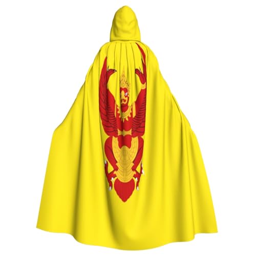 Uyhhgqw Königliche Flagge von Thailand Halloween Hexenkostüm Herren Damen Kapuzenumhang Horror Horror Halloween Kostüm Cosplay Kostüm von Uyhhgqw