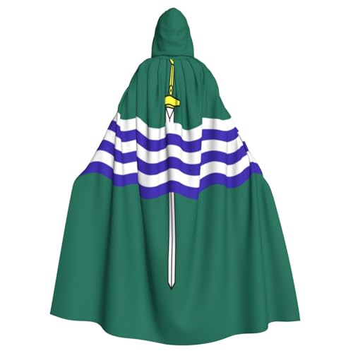Uyhhgqw Peterborough Flagge Halloween Hexenkostüm Herren Damen Kapuzenumhang Horror Horror Halloween Kostüm Cosplay Kostüm von Uyhhgqw