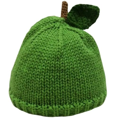 Uzztfa Gestrickte Zitronenmütze, Süße Beanie, Häkelmütze, Neuheit, Früchte, Strickmütze, Kopfbedeckung, Halloween, Weihnachten, Cosplay, Kostümzubehör von Uzztfa