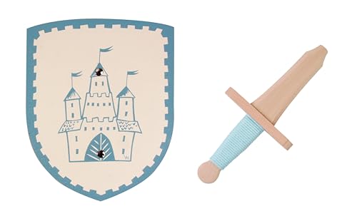 V A H - Robustes Ritter oder Prinzessinen Set inklusive Kurz-Schwert für die kleinsten Krieger [Geschichte spielend erleben | echtes Handwerk | Made in Germany] von V A H