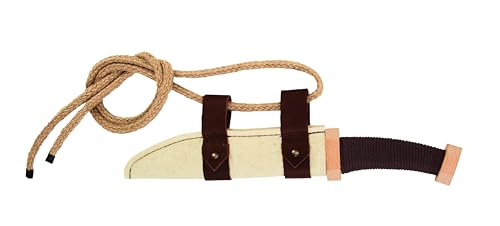 V A H - Wikinger-Holz-Sax mit Brandprägung Hugin & Munin + Wollfilz-Scheide mit Binde-Gürtel [Geschichte spielend erleben | echtes Handwerk | Made in Germany] von V A H