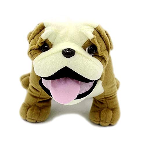 VACHICHI 30cm Plüschtier Englische Bulldogge, Kuscheltier Tierhund, Entzückender Spielzeugwelpe für alle Menschen von VACHICHI