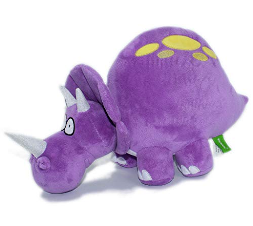 VACHICHI Stofftier Dinosaurier Kollektion, Plüschtier Triceratops, Dino Plushie, Geschenke für Geburtstag, Valentinstag, Weihnachten, 35 cm von VACHICHI