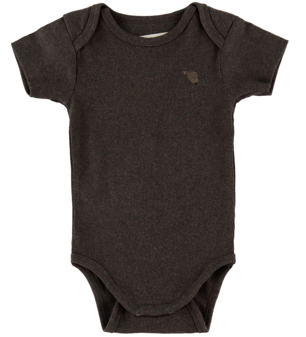 VACVAC Body k/ä - Rib - Carlet - Dark Brown Melange - VACVAC - 68/74 - Body K/Ä VACVAC Body k/ä - Rib - Carlet - Dark Brown Melange - VACVAC - 68/74 - Body K/Ä von VACVAC