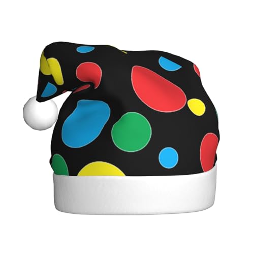 VAGILO Twister Weihnachtsmütze, gepunktet, lustig, warm und plüschig, für Büro und Außenbereich von VAGILO