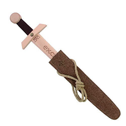 V A H - Holz-Schwertset Excalibur 50cm mit Brandprägung [echtes Handwerk | Made in Germany] von V A H