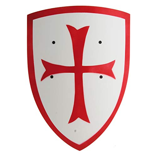 Schild groß Kreuzritter weiß/rot gebogen 36 x 50 cm Schild groß Kreuzritter weiß/rot gebogen 36 x 50 cm von V A H