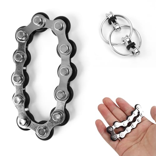Fahrradkette Fidget Toy Fahrradkette Spielzeug Flippy Chain Stressabbaukette Spielzeug für Erwachsene und Kinder von VAIAV