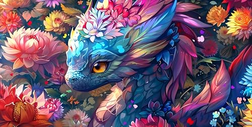 VAIIEYO Drache Puzzle 1000 Teile, Puzzle Erwachsene Tiere, Kreative Unterhaltung, Spaß, Geschicklichkeitsspiel für die Ganze Familie, für Erwachsene und Kinder ab 14 Jahren, Schöne Geschenkidee von VAIIEYO