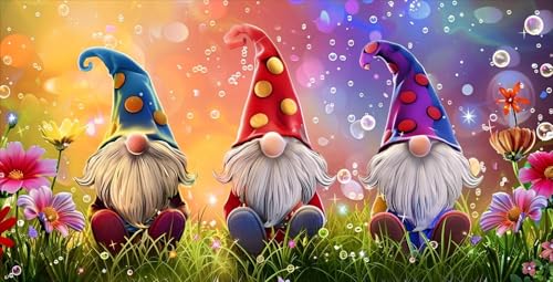 VAIIEYO Gnom Puzzle 1000 Teile, Puzzle Erwachsene Garten, Kreative Unterhaltung, Spaß, Geschicklichkeitsspiel für die Ganze Familie, für Erwachsene und Kinder ab 14 Jahren, Schöne Geschenkidee von VAIIEYO