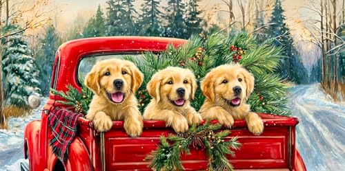VAIIEYO Weihnachten Puzzle 1000 Teile, Puzzle Erwachsene Welpe, Kreative Unterhaltung, Spaß, Geschicklichkeitsspiel für die Ganze Familie, für Erwachsene und Kinder ab 14 Jahren, Schöne Geschenkidee von VAIIEYO