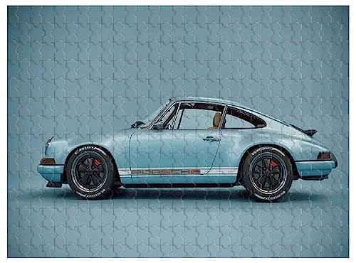 Für Erwachsene, 1000 Teile Holzpuzzle, Bild eines Porsche-Sportwagens, 75 x 50 cm von VAKUUM
