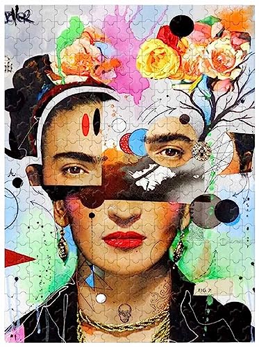 Für Erwachsene, 1000 Teile Holzpuzzle, Heimdekoration, Gemälde von Frida Kahlo, 75 x 50 cm Für Erwachsene, 1000 Teile Holzpuzzle, Heimdekoration, Gemälde von Frida Kahlo, 75 x 50 cm von VAKUUM