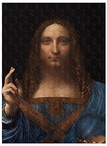 Für Erwachsene, 1000 Teile Holzpuzzle, Heimdekoration, Ölgemälde Leonardo Da Vinci Salvator Mundi75*50cm Für Erwachsene, 1000 Teile Holzpuzzle, Heimdekoration, Ölgemälde Leonardo Da Vinci Salvator Mundi75*50cm von VAKUUM
