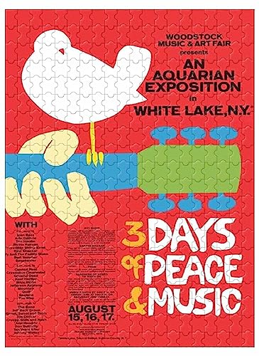 Für Erwachsene, 1000 Teile Holzpuzzle, Wanddekoration, Film Woodstock: Jetzt und dann Bild 75 * 50 cm Für Erwachsene, 1000 Teile Holzpuzzle, Wanddekoration, Film Woodstock: Jetzt und dann Bild 75 * 50 cm von VAKUUM