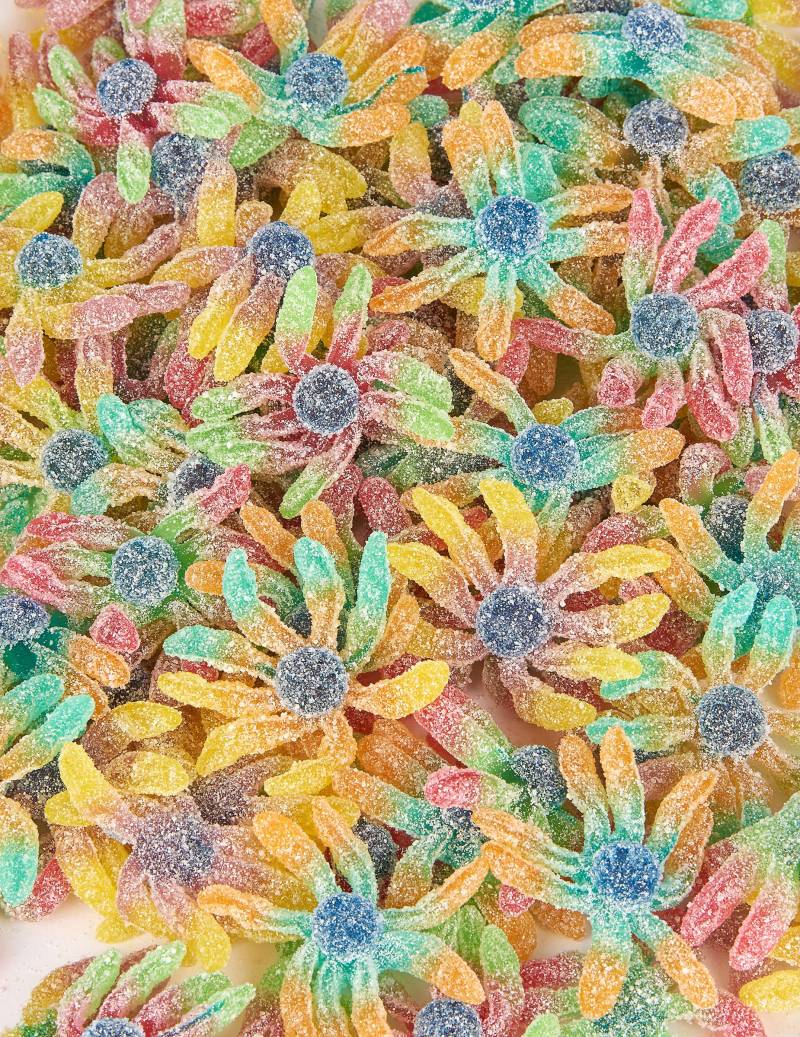 Oktopus-Fruchtgummi Halloween-Süssigkeit bunt 1000g von KARNEVAL-MEGASTORE