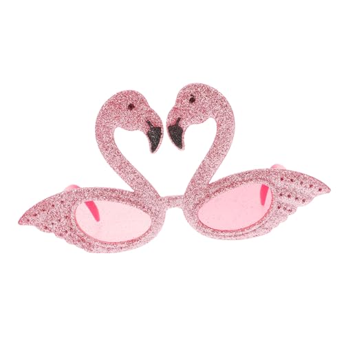 VALICLUD 1 Paar Flamingo Sonnenbrille aus Kunststoff Lustige Partybrille für Hawaii Feiern Leicht und Tragbar für Kostümpartys und Foto Requisiten von VALICLUD