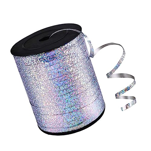 VALICLUD 1 Rolle Metallic Curling Ballonband Dekorative Geschenkband für Party Hochzeit Basteln und Diy Dekoration Glänzendes Satinband für Luftballons und von VALICLUD