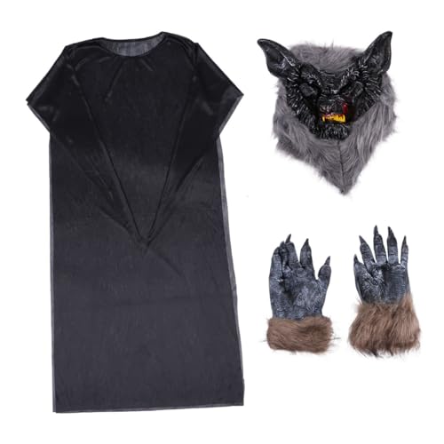 VALICLUD 1 Satz 3 Stück Halloween-Kostüm-Kits halloween dekoration halloween-dekoration Halloween -Kostüm Halloween-Cosplay-Anzug Maske Halloween-Bühnenrequisiten Halloween liefert Stoff von VALICLUD