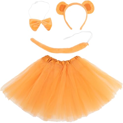 VALICLUD Affenohren-stirnband Für Mädchen Affen-kostüm-zubehör-set Fliege Tutu-kleid Für Party Rollenspiele von VALICLUD