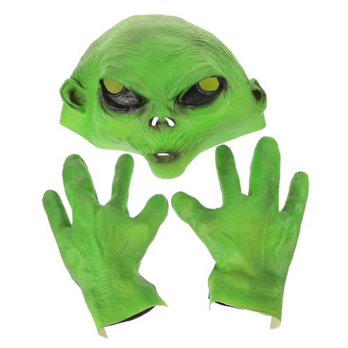 VALICLUD 1 Satz Alien-horror-geister- -kapuze Halloween Party-alien Gruselige Masken Alien-kostüm Außerirdisch Maskenmaske Alien- Für Erwachsene Beängstigend Emulsion von VALICLUD