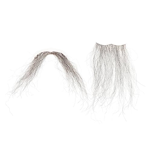 VALICLUD 1 Satz Alter Mann Schnurrbart falscher Bart künstlicher Bart falscher Schnurrbart Cosplay-Bart-Requisite Partybart Halloween halllowen Bart Requisiten Kunstbart-Requisite Yakhaar von VALICLUD