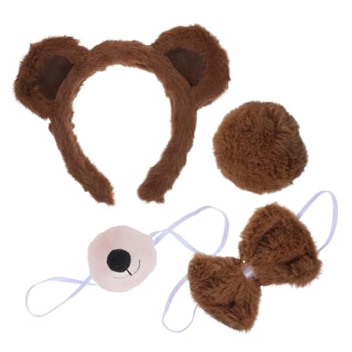 VALICLUD 1 Satz Bärenohren-stirnband Panda-ohren Nase Horn Braunbär-stirnband Falsche Nase Bären Gummiartig Cosplay Bärenohren Stirnband Tragen Requisiten Für Tierkostüme Plastik Coffee VALICLUD 1 Satz Bärenohren-stirnband Panda-ohren Nase Horn Braunbär-stirnband Falsche Nase Bären Gummiartig Cosplay Bärenohren Stirnband Tragen Requisiten Für Tierkostüme Plastik Coffee von VALICLUD