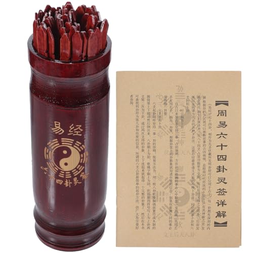 VALICLUD 1 Satz Chinesischer Wahrsagerstäbchen Mit Eimerbuch-Wahrsager-Requisiten Für Wahrsagerspiele von VALICLUD