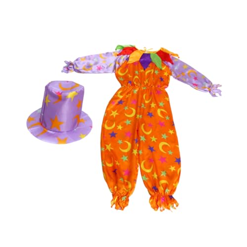 VALICLUD Kleidung Für Maskerade 1 Satz Clown-Anzug zartes Kostüm lustiges Clownkostüm Partykostüm kleidung Kleider Halloweenkostüm Party-Clown-Kostüm Cosplay Performance-Kostüm Baumwolle von VALICLUD
