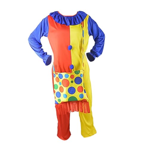 VALICLUD 1 Satz Clownkostüm Für Erwachsene Masken Clownkostüm Für Herren Süßes Clownkostüm Gruseliges Clownkostüm Karneval Clownkostüm Für Carnivals Halloween Colorful Polyester VALICLUD 1 Satz Clownkostüm Für Erwachsene Masken Clownkostüm Für Herren Süßes Clownkostüm Gruseliges Clownkostüm Karneval Clownkostüm Für Carnivals Halloween Colorful Polyester von VALICLUD