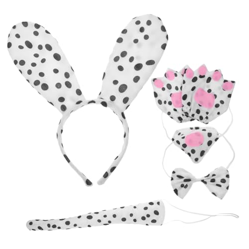 VALICLUD 1 Satz Dalmatiner-Ohr-Stirnband Hundeperücke Puffer Welpe Haustiere tier haarreif animal costume Tierkleidung Hundeohren Stirnband Ohren Stirnband Eisendraht von VALICLUD