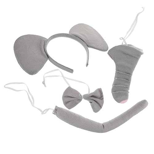 VALICLUD 1 Satz Elefant -kopfschmuck Set Elefantenkostüm Kostüm -elefant Elefant Kostüm Elefanten-halloween-kostüm Kleid Für Elefanten Nase Kostüm Kinderkostüme Stoff Grau VALICLUD 1 Satz Elefant -kopfschmuck Set Elefantenkostüm Kostüm -elefant Elefant Kostüm Elefanten-halloween-kostüm Kleid Für Elefanten Nase Kostüm Kinderkostüme Stoff Grau von VALICLUD