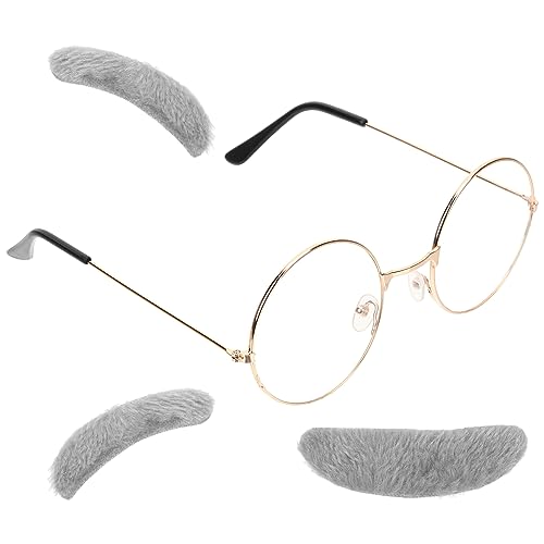 VALICLUD Schulkostüm-zubehör Für Kinder Kostüm-Set Für Alte Männer Falscher Schnurrbart Augenbrauen Brille Ankleideparty-Spielzeug Für Jungen VALICLUD Schulkostüm-zubehör Für Kinder Kostüm-Set Für Alte Männer Falscher Schnurrbart Augenbrauen Brille Ankleideparty-Spielzeug Für Jungen von VALICLUD
