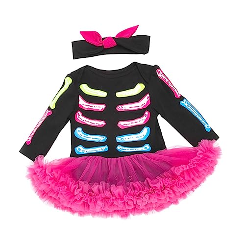 VALICLUD 1 Satz Festival-skelett-kleid Skelett Kostüm Hexenkostüm Für Mädchen -kit Outfit Halloween Mädchen Rock Kleinkind Stirnband Säuglingsstirnbänder Für Babymädchen Baumwolle VALICLUD 1 Satz Festival-skelett-kleid Skelett Kostüm Hexenkostüm Für Mädchen -kit Outfit Halloween Mädchen Rock Kleinkind Stirnband Säuglingsstirnbänder Für Babymädchen Baumwolle von VALICLUD