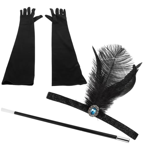 VALICLUD 1satz Kopfschmuck Und Handschuhe Für Vintage Cosplay Accessoires Für Halloween Mottopartys Und Besondere Anlässe von VALICLUD