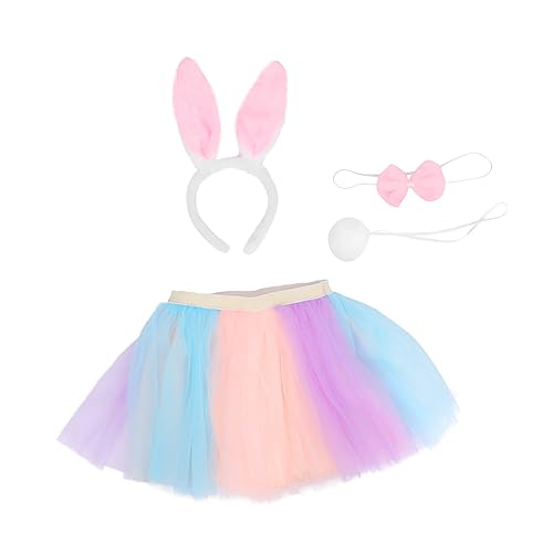 VALICLUD 1 Satz Gazerock für ädchen Halloween Outfits Ballettröckchen Kostü Festliche Kleidung Festliche Röcke kopfschmuck Partyrock für ädchen Tüllrock für ädchen von VALICLUD