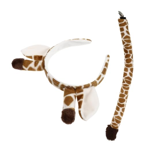 VALICLUD 1 Satz Giraffen Kostüm Set mit Haarreif und Tierkostüm Zubehör für Karneval und Fasching Kreative Deko für Partys und Bühnenaufführungen Hochwertiges Material für Komfort und VALICLUD 1 Satz Giraffen Kostüm Set mit Haarreif und Tierkostüm Zubehör für Karneval und Fasching Kreative Deko für Partys und Bühnenaufführungen Hochwertiges Material für Komfort und von VALICLUD