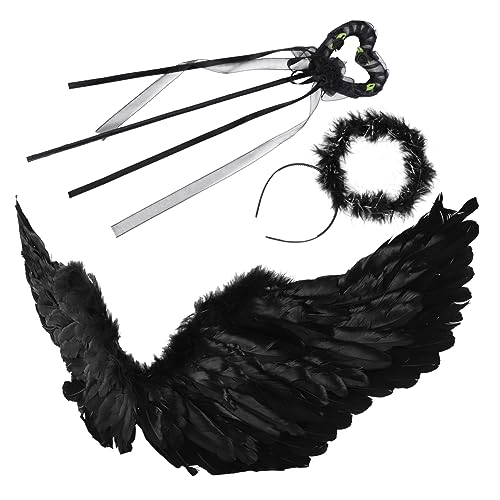 VALICLUD 1 Satz Halloween-Kleider schmetterlingsflügel kostüm Zaubererkostüm Feenflügel Spinne Dinosaurier kinderkostüme halloween kinderkostum halloween Bühnenoutfit Mantel Baumwolle Black VALICLUD 1 Satz Halloween-Kleider schmetterlingsflügel kostüm Zaubererkostüm Feenflügel Spinne Dinosaurier kinderkostüme halloween kinderkostum halloween Bühnenoutfit Mantel Baumwolle Black von VALICLUD